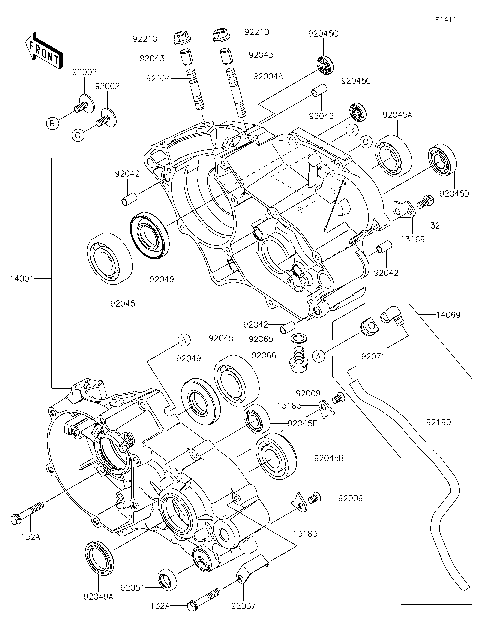 Fheruページ Kawasaki Motorcycle 1988 OEM Parts Diagram for CARBURETOR