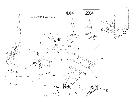 SUSPENSION, FRONT - A07LB27FA/LH27FB (49ATVSUSPFRT07HAWKI)