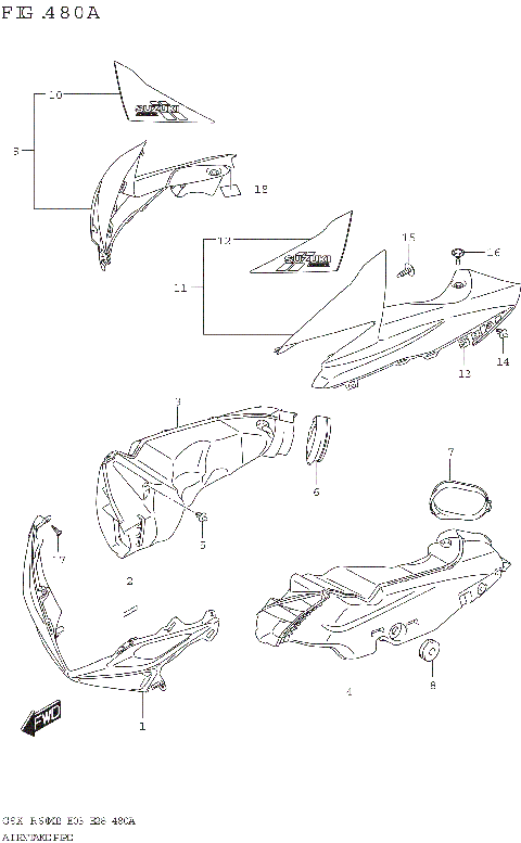 AIR INTAKE PIPE (GSX-R600Z)