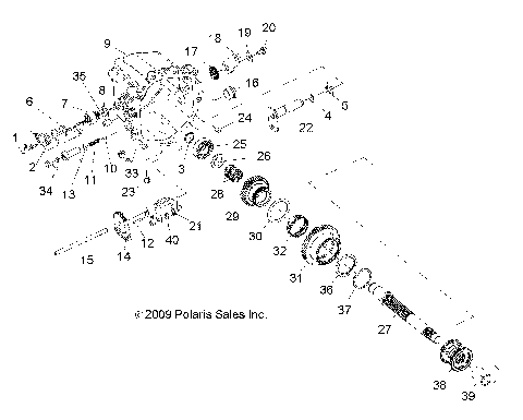 DRIVE TRAIN, MAIN GEARCASE INTL COMP 2 (BUILT 10/15/08 AND BEFORE) - R09VH76 ALL OPTIONS (49RGRTRANSINTL209RZRB)
