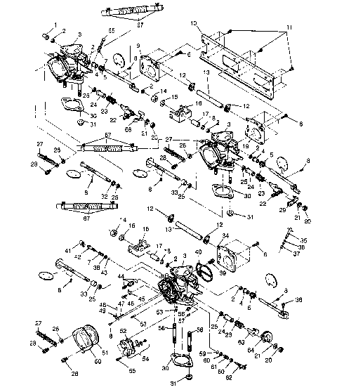 CARBURETOR ASSEMBLY SLX 780 B954287 (4933953395C002)