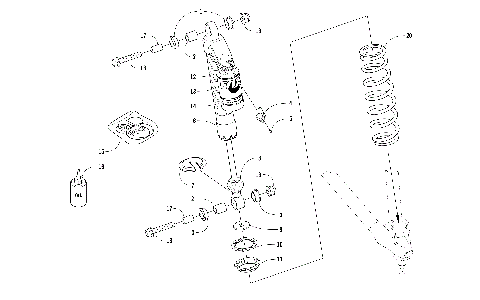 FRONT SUSPENSION SHOCK ABSORBER [103763]