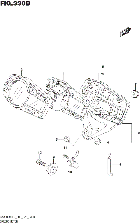 SPEEDOMETER (GSX-R600L5 E28)
