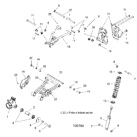 SUSPENSION, REAR - A19SUE57D5 (100184)