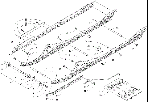 SLIDE RAIL AND TRACK ASSEMBLY [107310]
