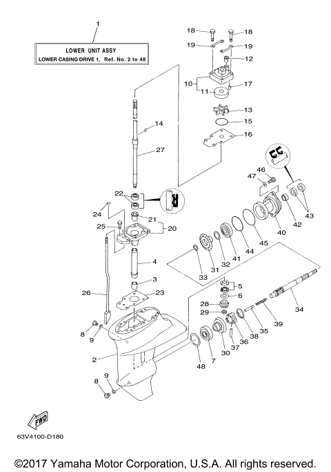 LOWER CASING DRIVE 1