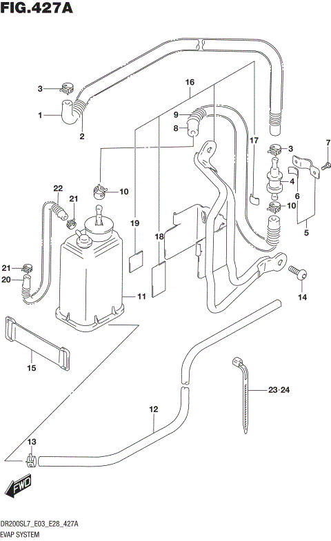 EVAP SYSTEM (DR200SL7 E33)