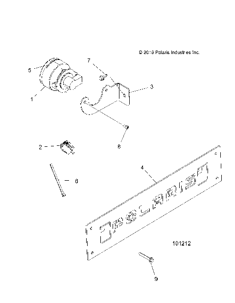ELECTRICAL, FOG LAMP and FRONT REGISTRATION PLATE - A19SXS95FR (101212)