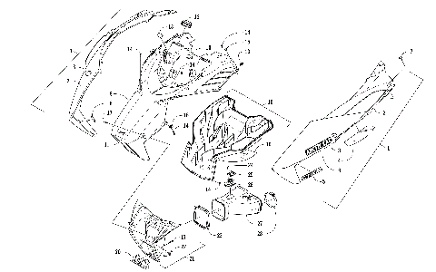 HOOD AND AIR INTAKE ASSEMBLY [104302]