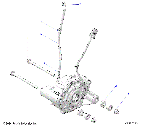 DRIVE TRAIN, FRONT GEARCASE MOUNTING
