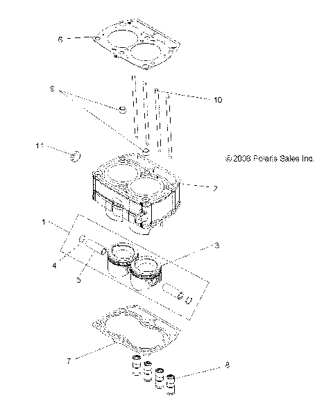 ENGINE, PISTON and CYLINDER - A15S6A76FA (49ATVPISTON096X6)