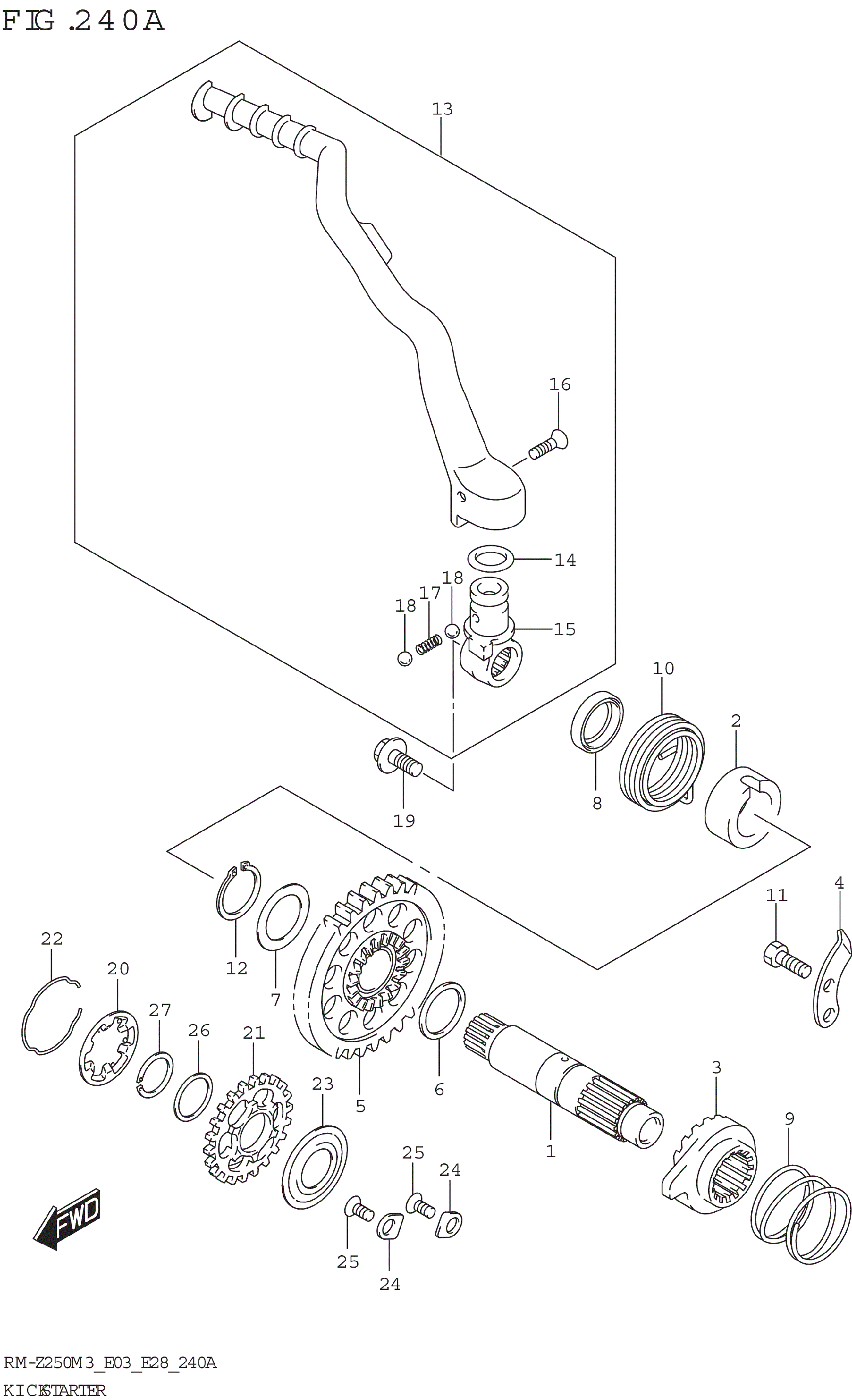2023 Suzuki RM,Z250 (RM,Z250M3) KICK STARTER Motorcycles