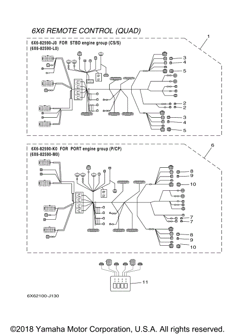 DEC REMOTE CONTROL HARNESS (QUAD)