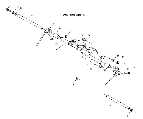 SUSPENSION, TORQUE ARM, REAR - S09SU4BS/BE (49SNOWTORQUEREAR08WIDE)