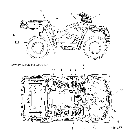 BODY, DECALS - A18SWE57F1 (101467)