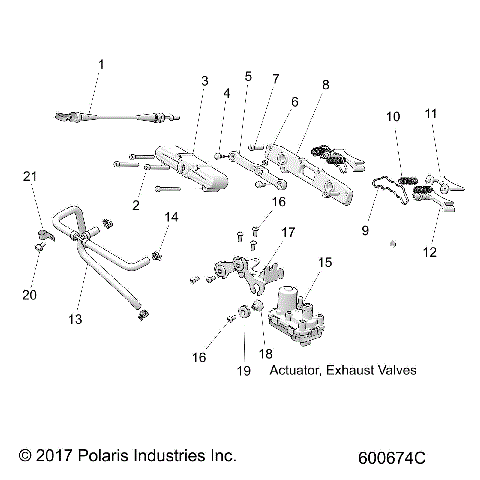 ENGINE, EXHAUST VALVE ASM. - S23FJE8PS/8PE (600674)