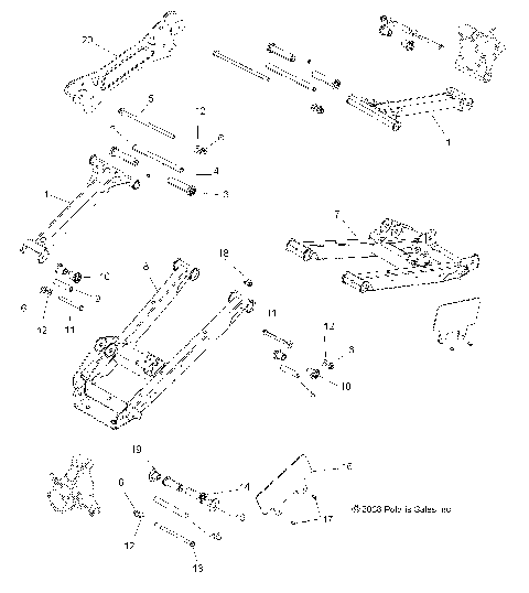 SUSPENSION, REAR CONTROL ARMS - R09VH76FX (49RGRSUSPRR09RZRS)