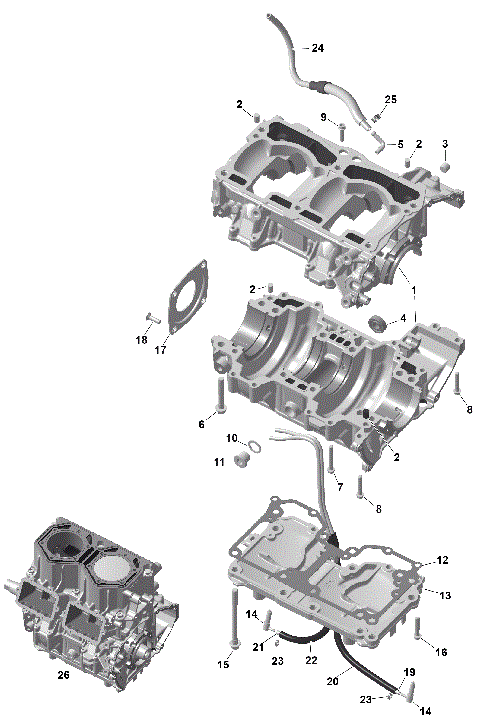 01- ROTAX - Crankcase