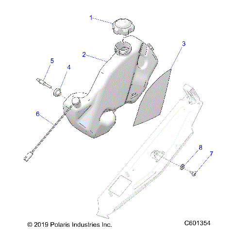 ENGINE, OIL BOTTLE ASM. - S21EDE6PS ALL OPTIONS (C601354)