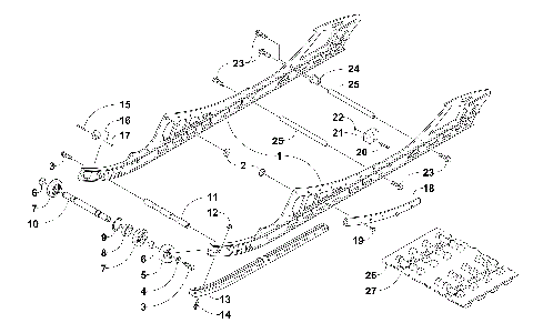 SLIDE RAIL AND TRACK ASSEMBLY [102171]