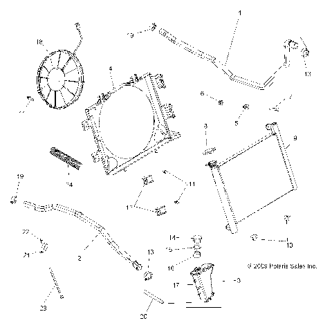 ENGINE, COOLING SYSTEM - A10ZX55FX/FF (49ATVCOOL10SPX2550)