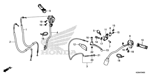 HANDLE LEVER@SWITCH@CABLE