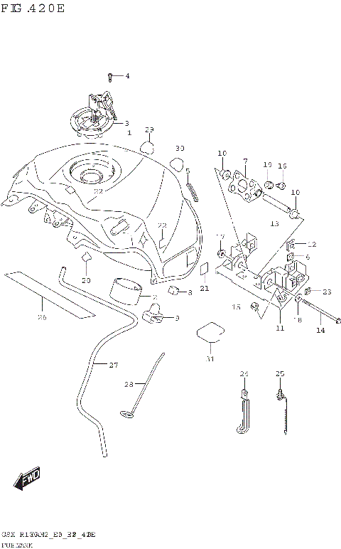 FUEL TANK (GSX-R1000A:(E33))