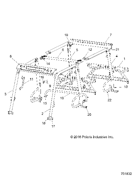 CHASSIS, CAB FRAME - R18RNA57B1/B9/EBV (701832)