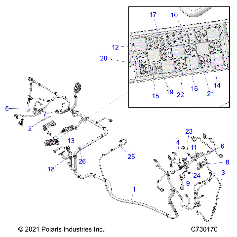 ELECTRICAL, WIRE HARNESSES - R25M4U57Z5/B5/Z6/B6 (C730170)