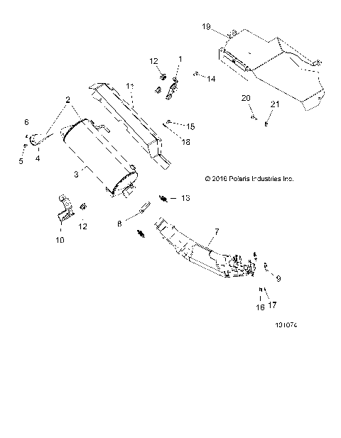 ENGINE, EXHAUST - A18SXE95FR (101074)