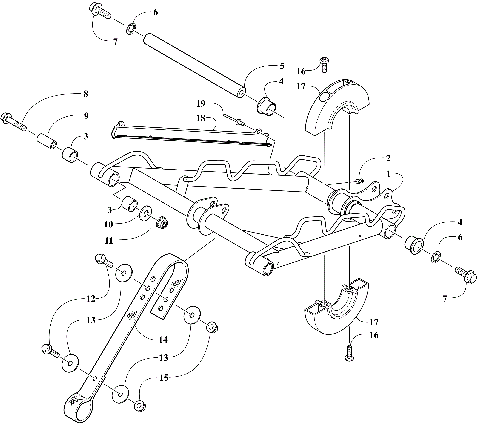 REAR SUSPENSION FRONT ARM ASSEMBLY [109016]