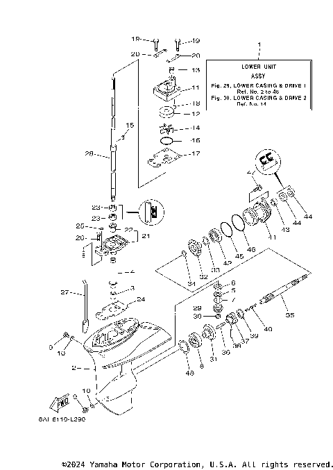LOWER CASING & DRIVE 1