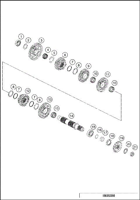 TRANSMISSION II - COUNTERSHAFT