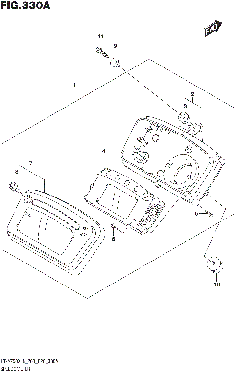 SPEEDOMETER (LT-A750XL8 P03)