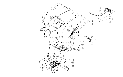 REAR BODY PANEL AND FOOTWELL ASSEMBLIES [96166]