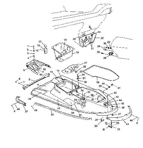 HULL AND BODY HURRICANE B964466 and Intl. HURRICANE I964466 (4935733573A005)