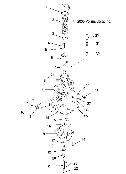 ENGINE, CARBURETOR - S07SU4BS/BE (4997559755C10)