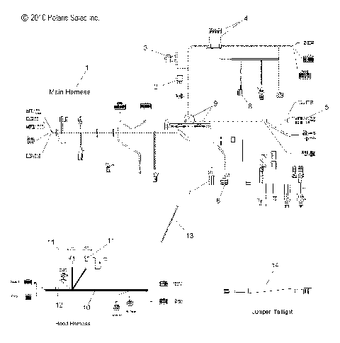 ELECTRICAL, WIRE HARNESS - S12PP7FSL (49SNOWHARNESS11FSTSBLX)