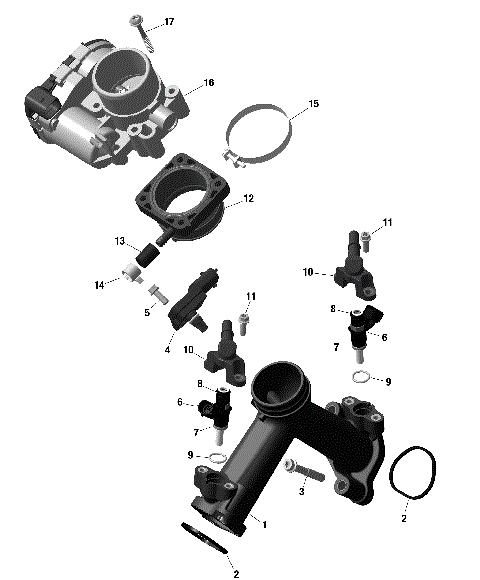 01- ROTAX - Air Intake Manifold And Throttle Body