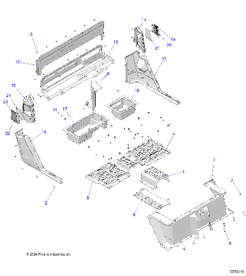 BODY, FLOOR, REAR - R25T6A99A1/B1 (C733319)