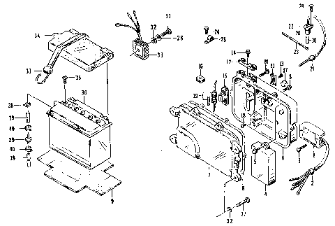 ELECTRICAL MODULE AND BATTERY (SERIAL # THRU ARJ4053A595) [72653]