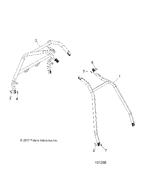 CHASSIS, CAB FRAME AND SIDE BARS - A19DAE57A4 (101286)