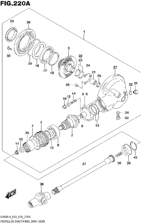 PROPELLER SHAFT/FINAL DRIVE GEAR