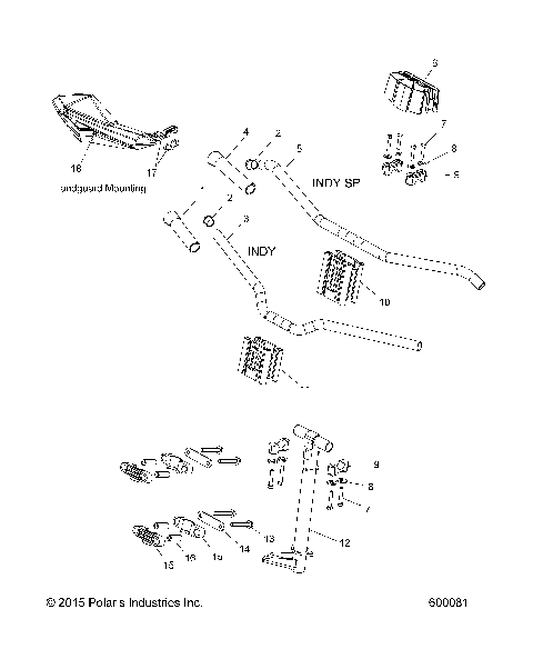 STEERING, UPPER and HANDLEBAR ASM. - S16CB6/CP6 ALL OPTIONS (600081)