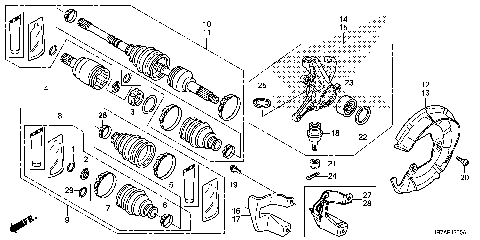 FRONT KNUCKLE@DRIVESHAFT