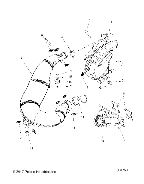 ENGINE, EXHAUST SYSTEM - S18MBX6JSA/JEA (600753)