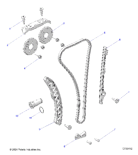 ENGINE, CAM CHAIN and SPROCKET - R25M4U57Z5/B5/Z6/B6 (C733412)