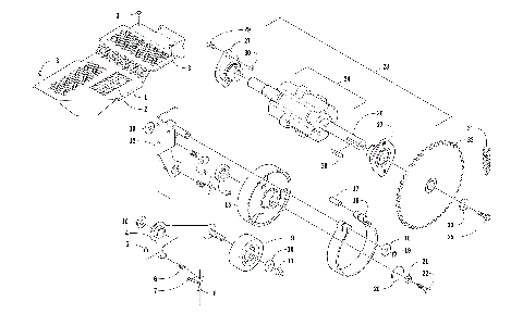 DRIVE TRAIN SHAFT AND BRAKE ASSEMBLIES [105903]