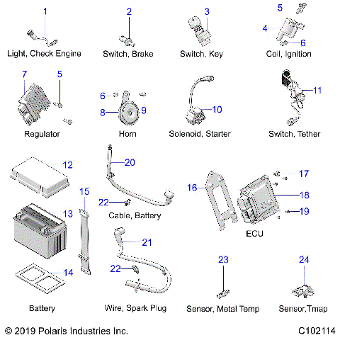 ELECTRICAL, COMPONENTS - A21HBB07A3/A7/B3/B7 (C102114)
