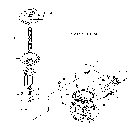 ENGINE, CARBURETOR, UPPER - A07GJ50AA/AB/AC (4999201849920184C06)
